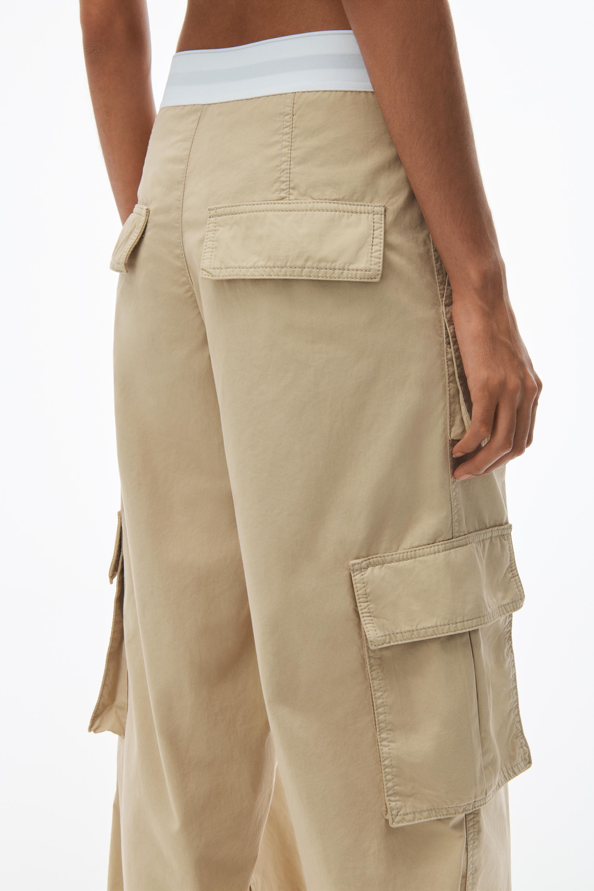 Mid-rise Cargo Rave Pants In Cotton Twill Product Image