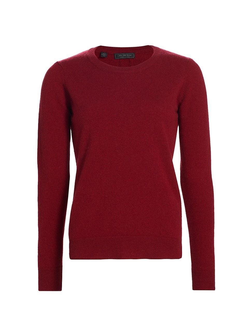 Womens Crewneck Cashmere Pullover Sweater Product Image