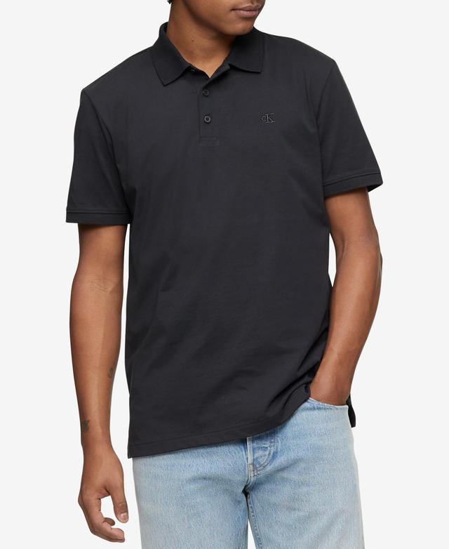 Calvin Klein Short Sleeve Classic Fit Smooth Polo Shirt Product Image