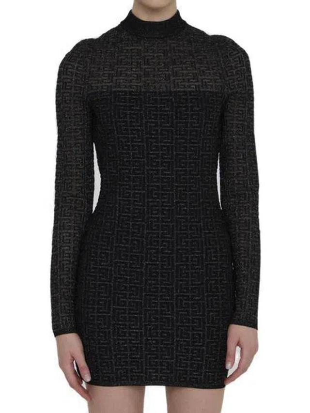 Women's Pb Labyrinth Knit Dress In Black Product Image