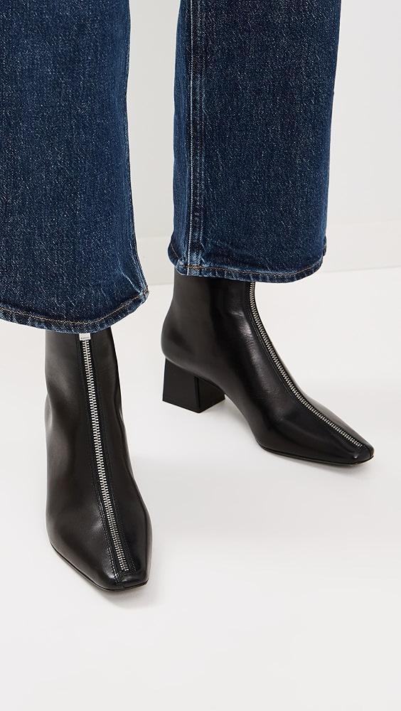 SIMKHAI Ryder Leather Zip Front Boots | Shopbop Product Image