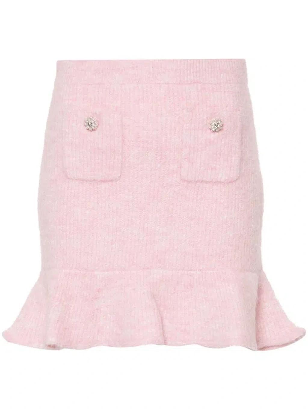 Knitted Mini Skirt In Pink product image