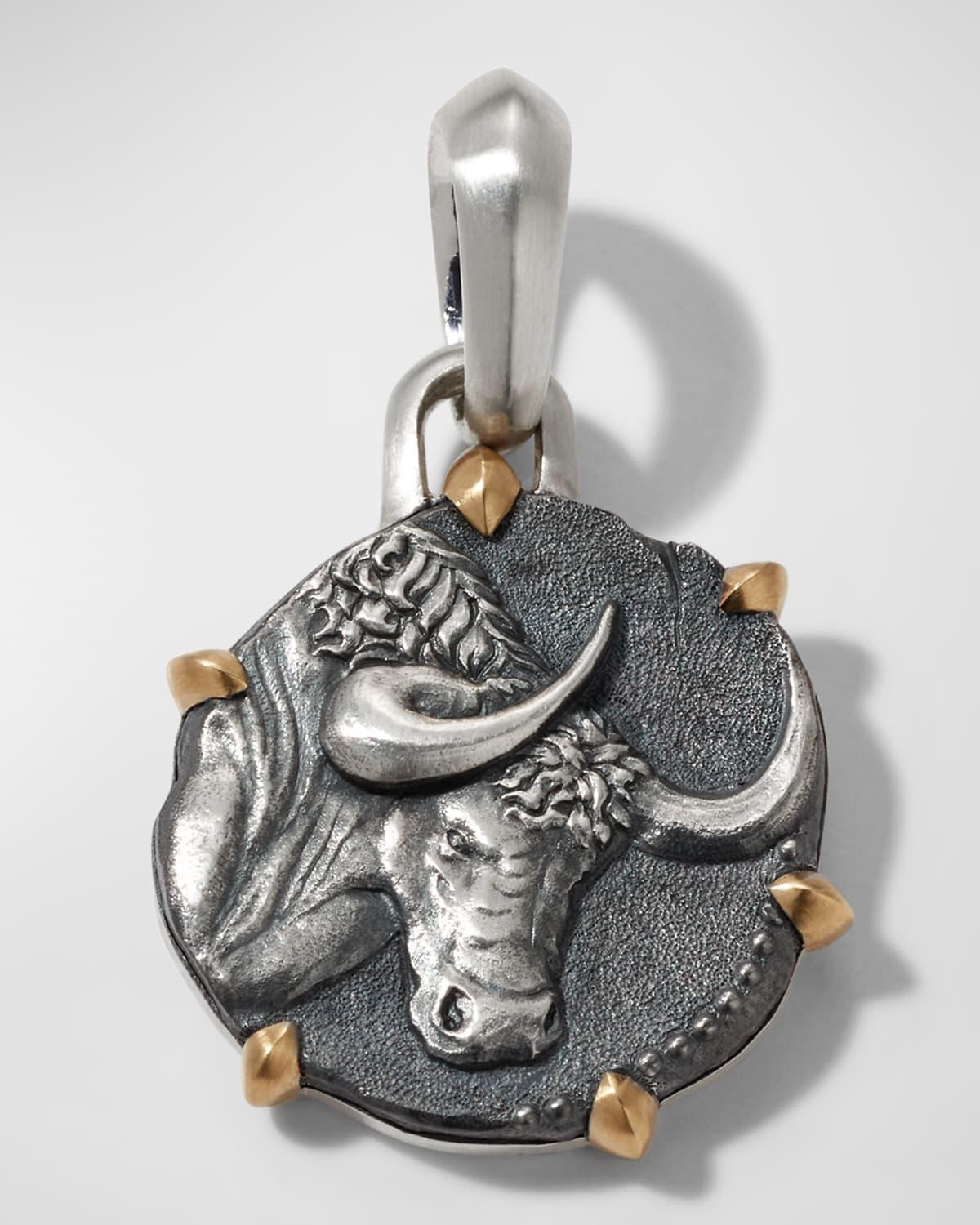 David Yurman Sterling Silver & 18K Yellow Gold Zodiac Sagittarius Amulet Enhancer Product Image