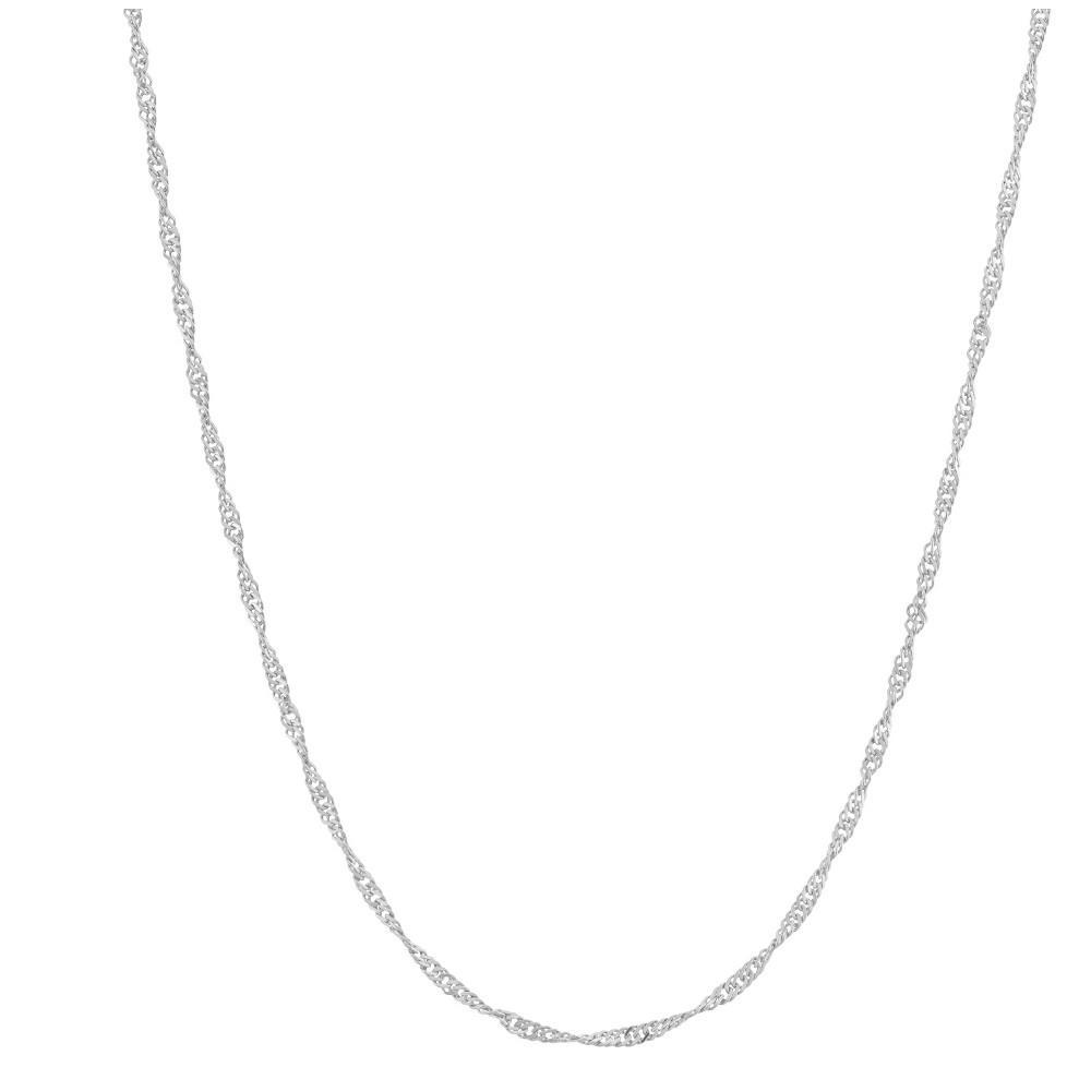 Adjustable Singapore Chain In Sterling - 16 - 22 Product Image