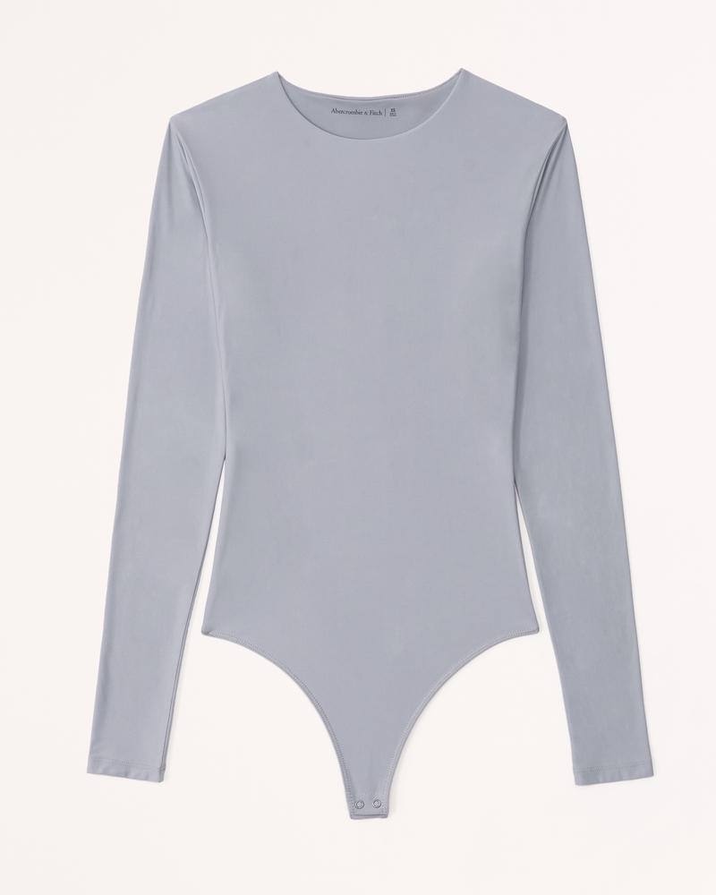 Soft Matte Seamless Long-Sleeve Crew Bodysuit Product Image