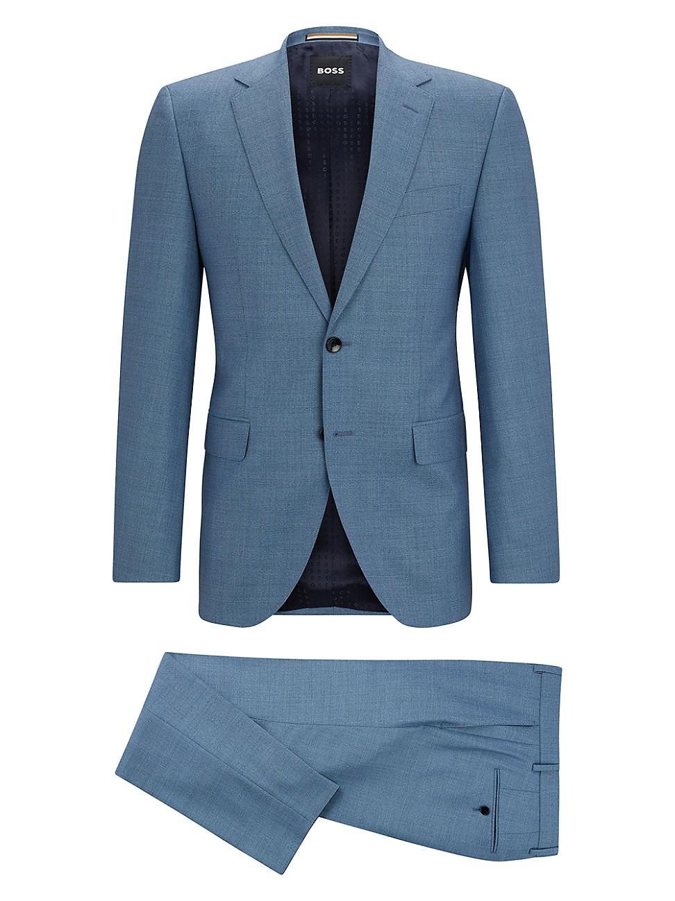 Mens Regular-Fit Suit in Virgin Wool Product Image