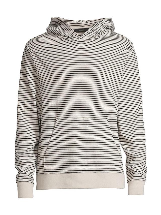 Vince Stripe Cotton Jersey Hoodie Product Image