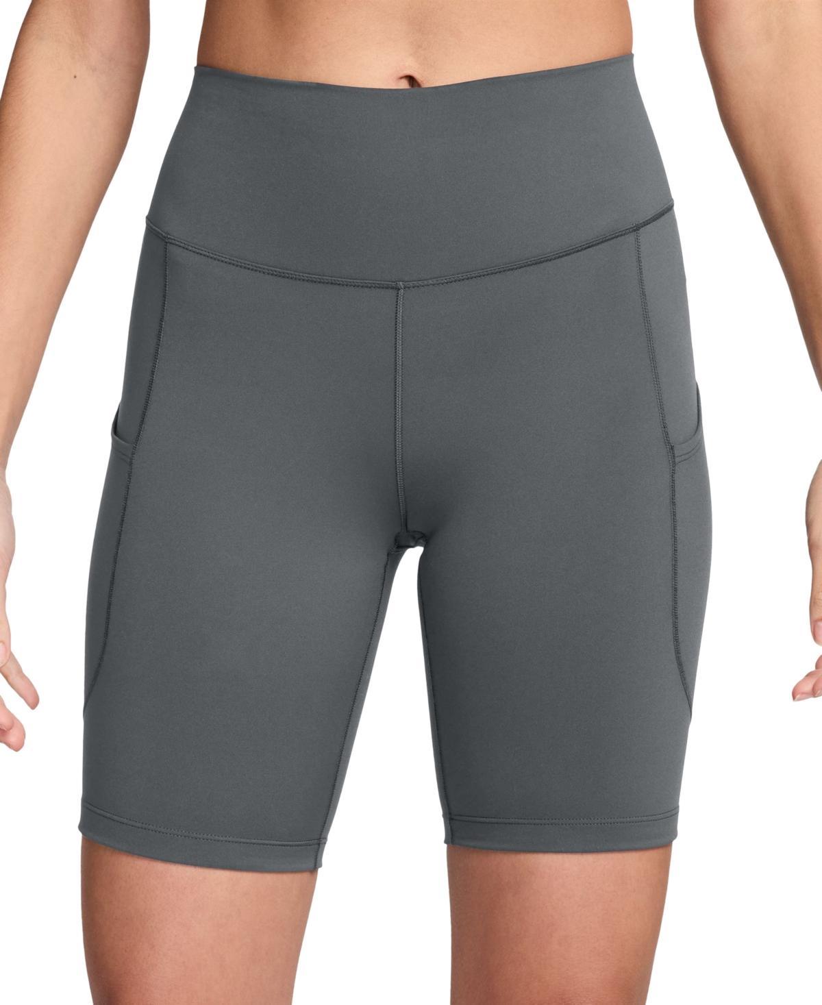 Nike Womens One High-Waisted Side-Pocket Bike Shorts - Bicoastal Product Image