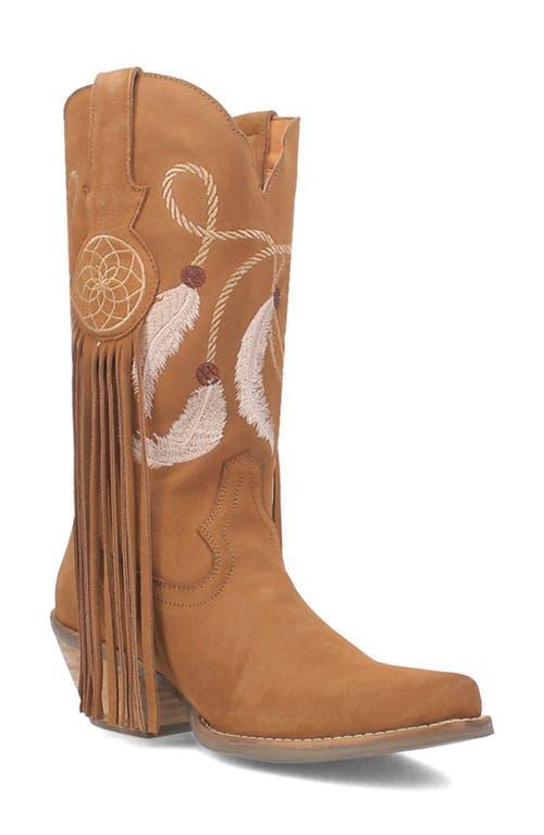 Dingo Day Dream Embroidered Suede Mid Western Boots Product Image