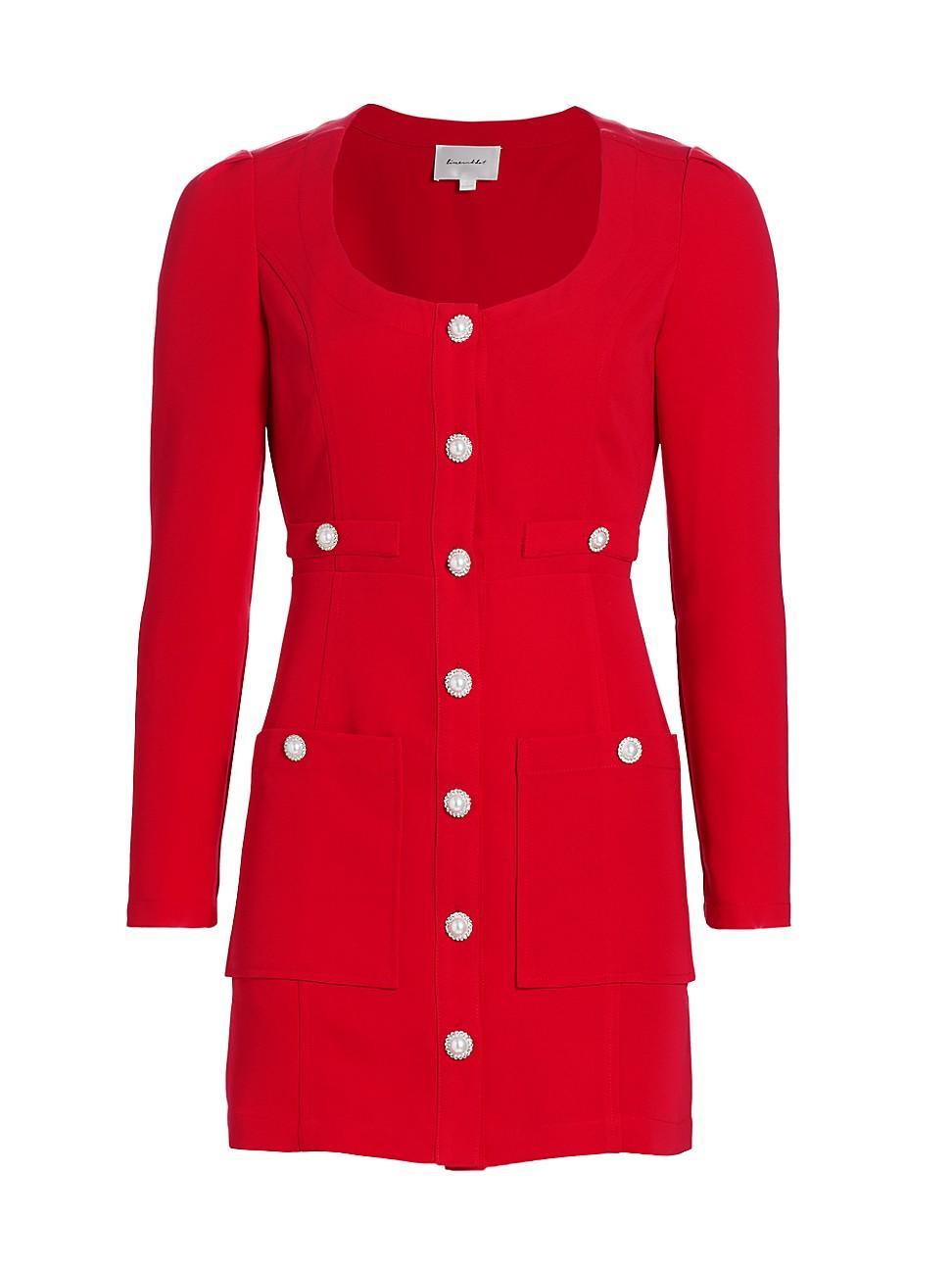 Womens Phillipa Long-Sleeve Minidress Product Image