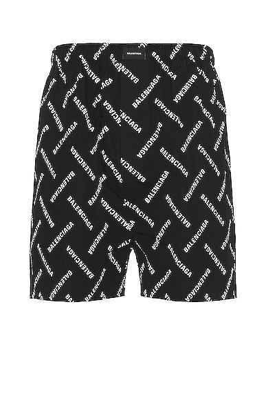 Balenciaga Pyjama Short in Black Product Image