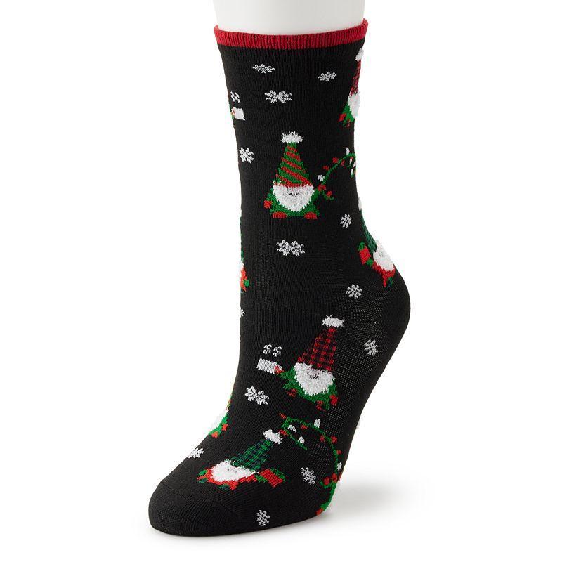 Womens Holiday Crew Socks Product Image