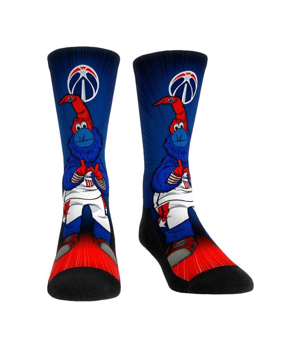 Rock Em Socks Washington Wizards Mascot Pump Up Crew Socks, Mens Product Image