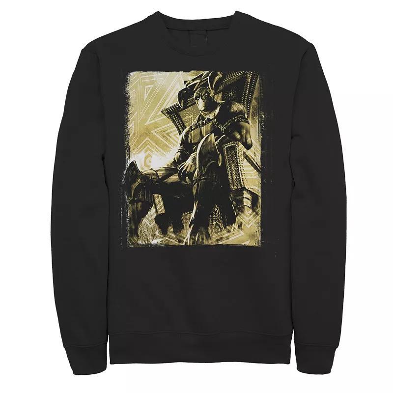 Mens Marvel Panther The Kings Throne Sweatshirt Product Image