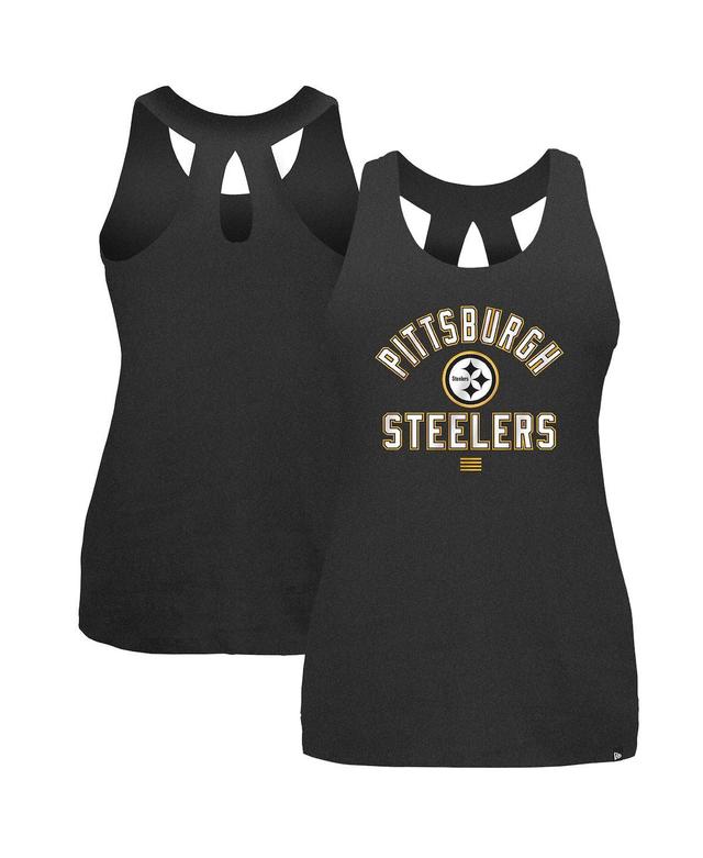 New Era Womens Black Pittsburgh Steelers 2024 Nfl Training Camp Tank Top Product Image