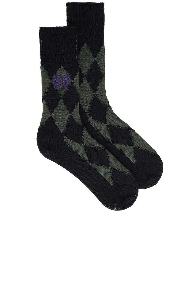 Needles Argyle Sock in Dark Product Image