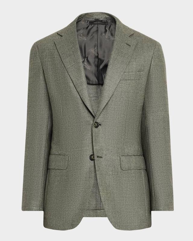 Men's Textured Wool-Cashmere Blazer Product Image