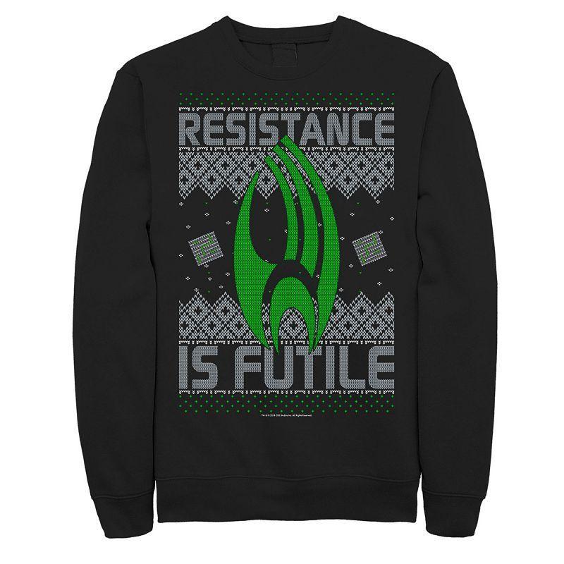 Mens Star Trek Next Gen Borg Ugly Christmas Sweatshirt Product Image