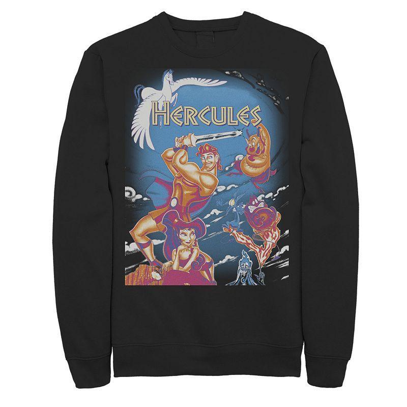 Mens Disney Hercules Movie Poster DVD Cover Sweatshirt Black Product Image