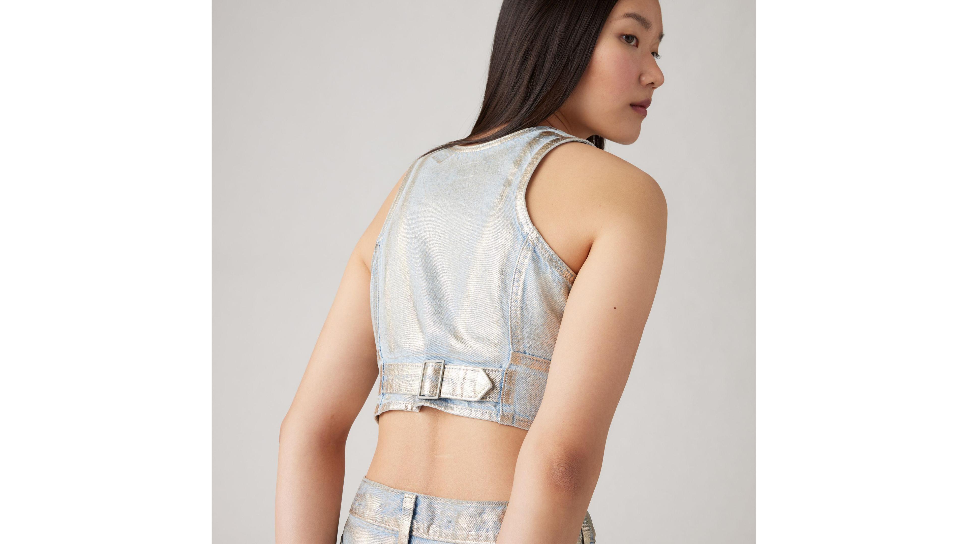 Mona Denim Corset Top Product Image