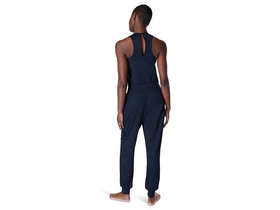 Sweaty Betty Gaia Performance Yoga Jumpsuit Blue) Women's Clothing Product Image