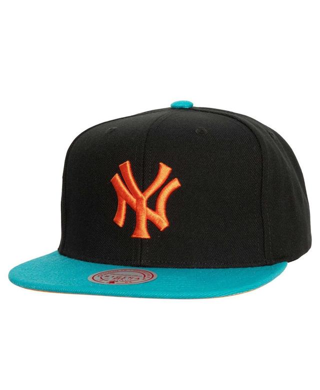 Mens Mitchell & Ness /Teal New York Yankees Citrus Cooler Snapback Hat Product Image