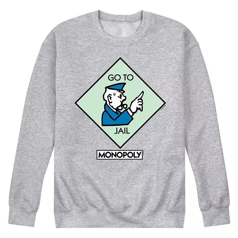 Mens Monopoly Go To Jail Square Fleece Sweatshirt Product Image