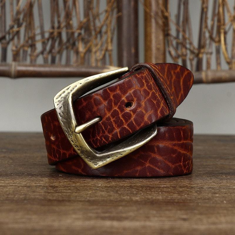 Vintage High-Quality Genuine Leather Belt Product Image