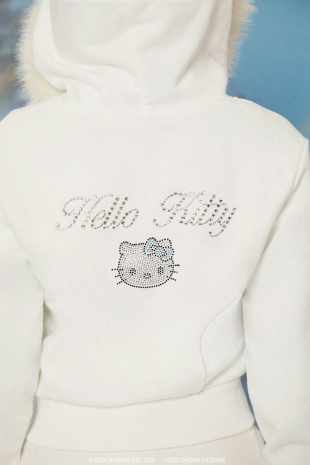 Hello Kitty Faux Fur Zip-Up Hoodie | Forever 21 Product Image