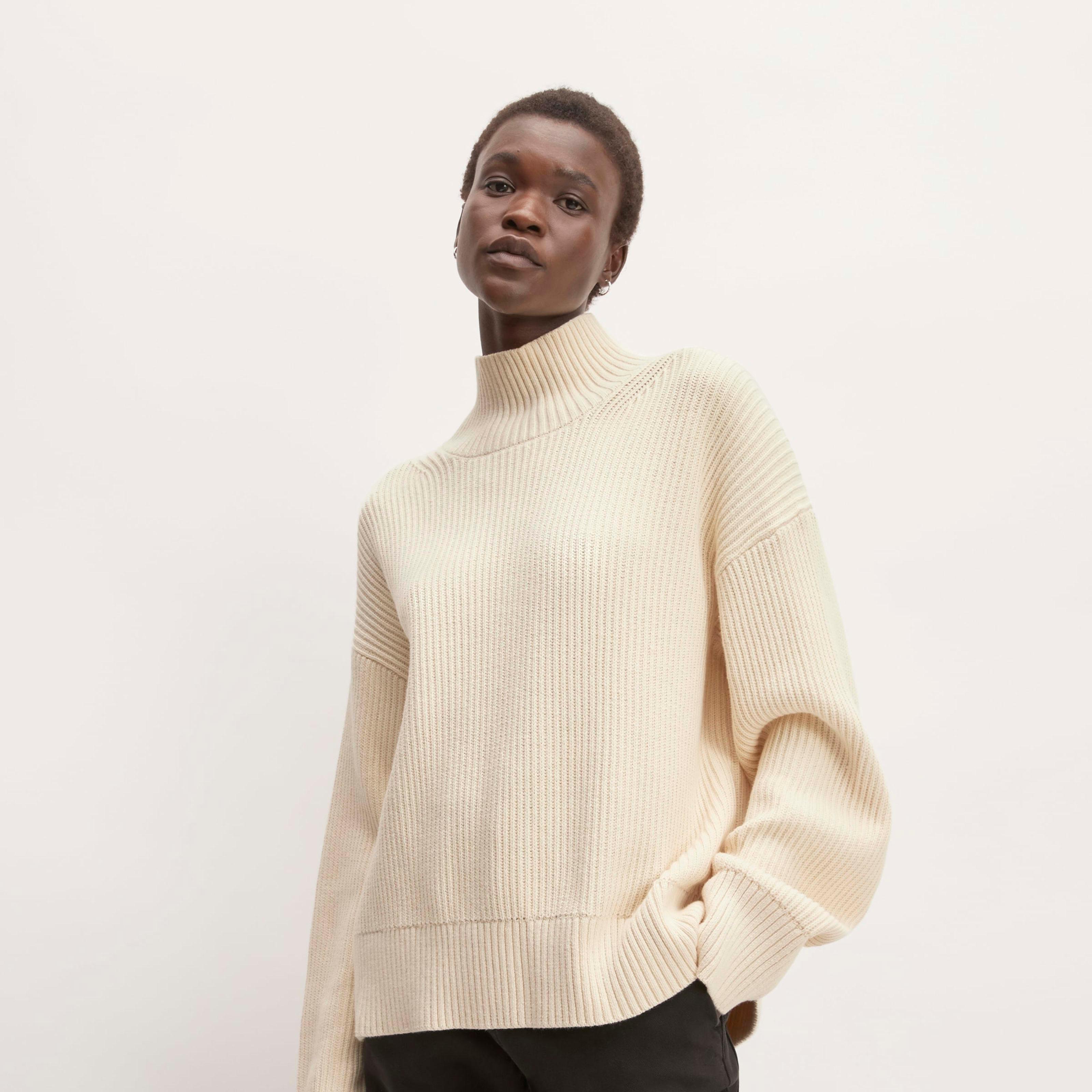 Womens Organic Cotton Ribbed Turtleneck Sweater by Everlane Product Image