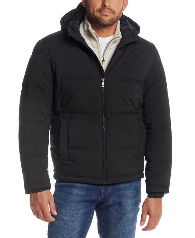 Weatherproof Mens Quilted Puffer Jacket with Attached Hood Product Image