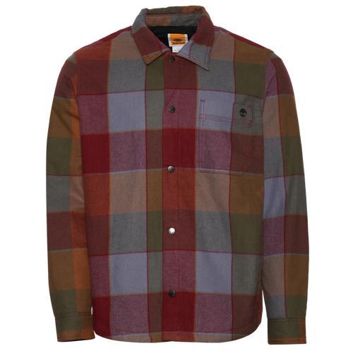 Timberland Mens Lined Flannel Jacket - Cordovan/Red/Multi Product Image