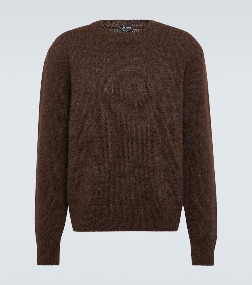 Alpaca-blend Sweater In Braun Product Image