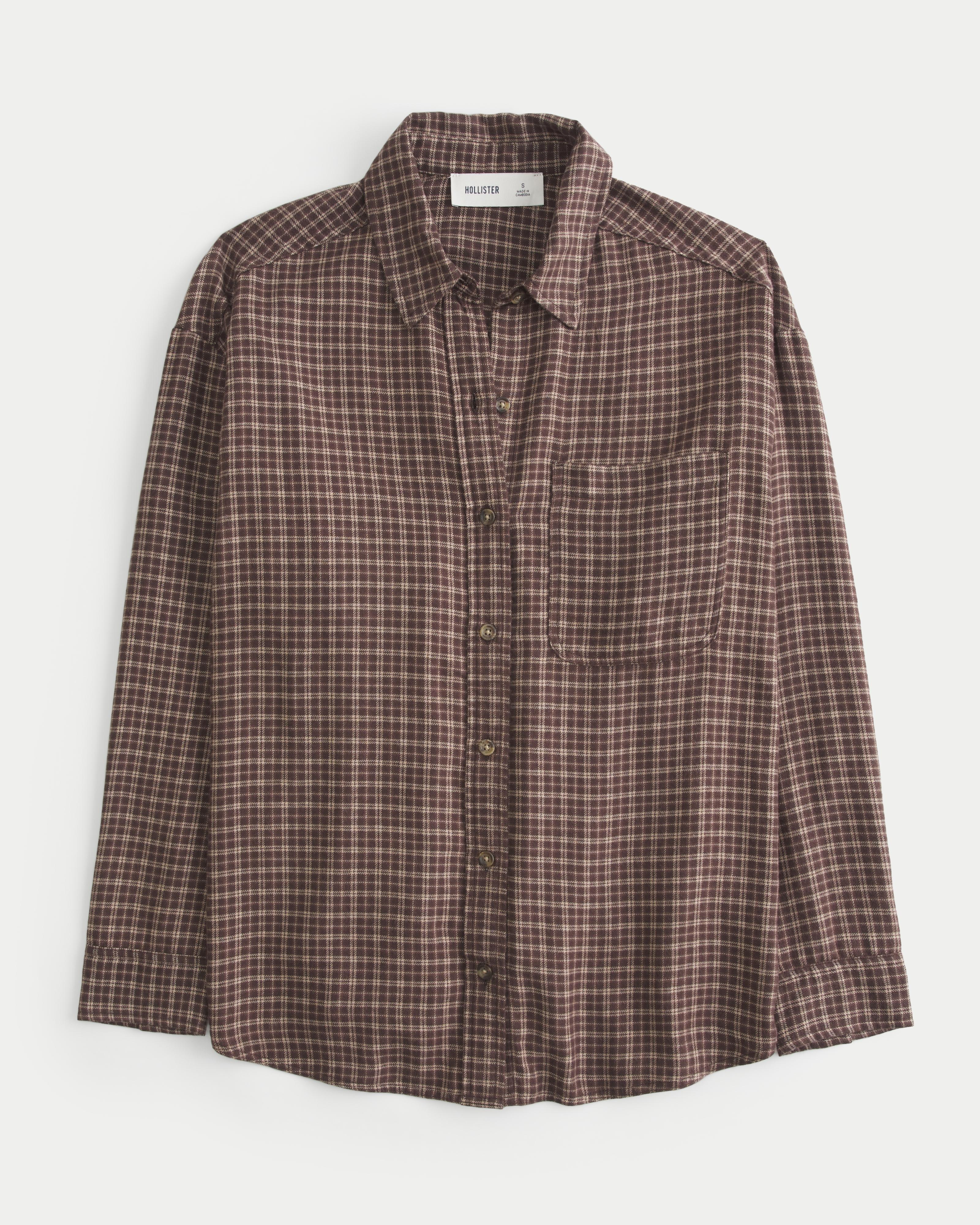 Oversized Flannel Shirt Product Image