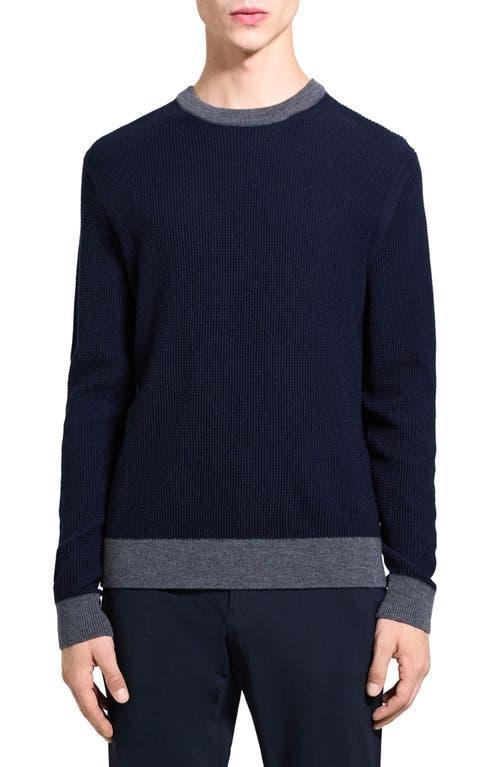 Theory Maden Novo Merino Wool Blend Crewneck Sweater Product Image