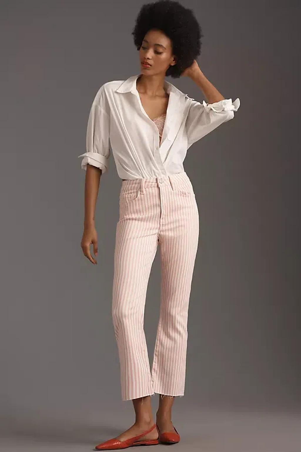 Le Crop Mini Boot Jeans In Pink Product Image