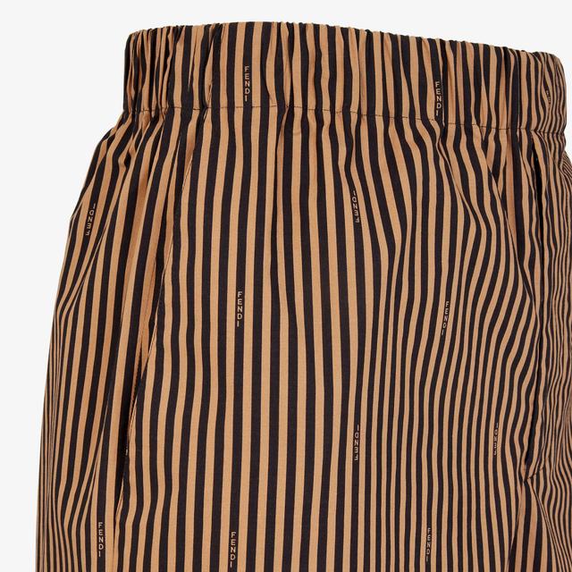 BermudasBrown Pequin poplin shorts Product Image