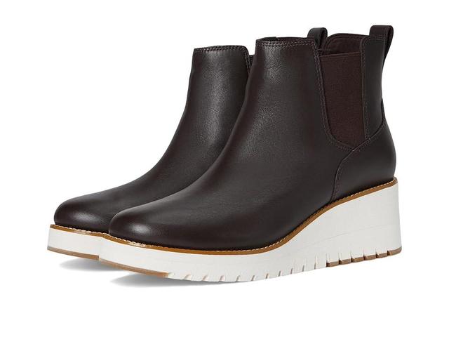 Cole Haan Zerogrand City Wedge Boot (Dark Chocla/Ivory Waterproof) Women's Boots Product Image