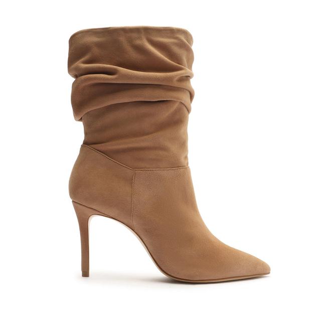 Ashlee Suede Bootie - 5.5 Honey Beige Suede Product Image