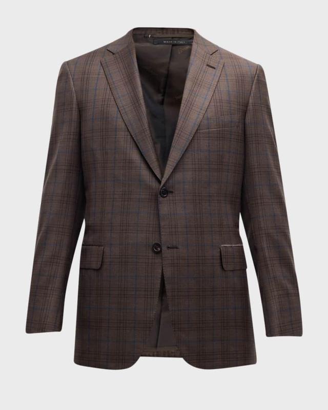 Men's Plaid Wool Sport Coat Product Image