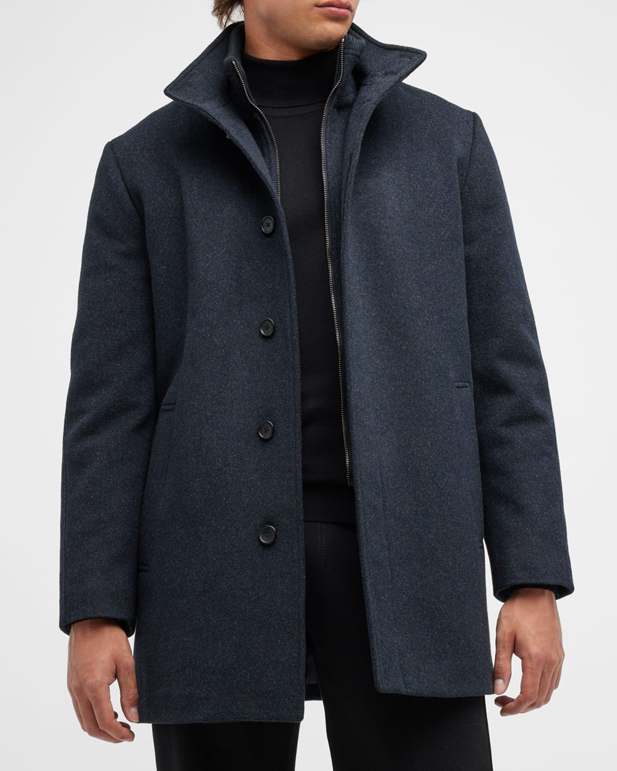 Mens Mont Royal Wool & Cashmere Car Coat Product Image