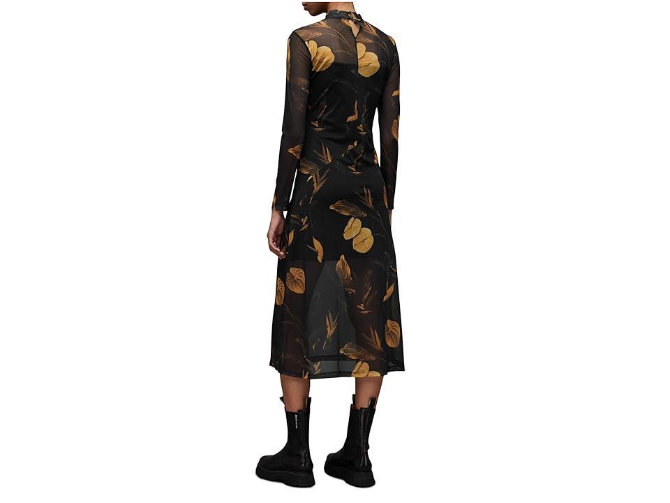 AllSaints Hanna Aretha Dress (Black Women's Clothing Product Image