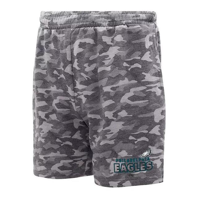 Mens Concepts Sport Charcoal Philadelphia Eagles Biscayne Camo Shorts Product Image