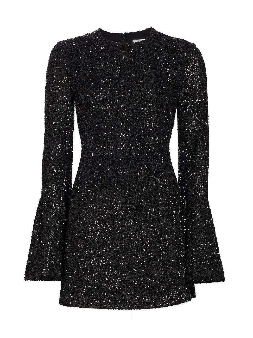 FRAME Sequin Long Sleeve Minidress Product Image