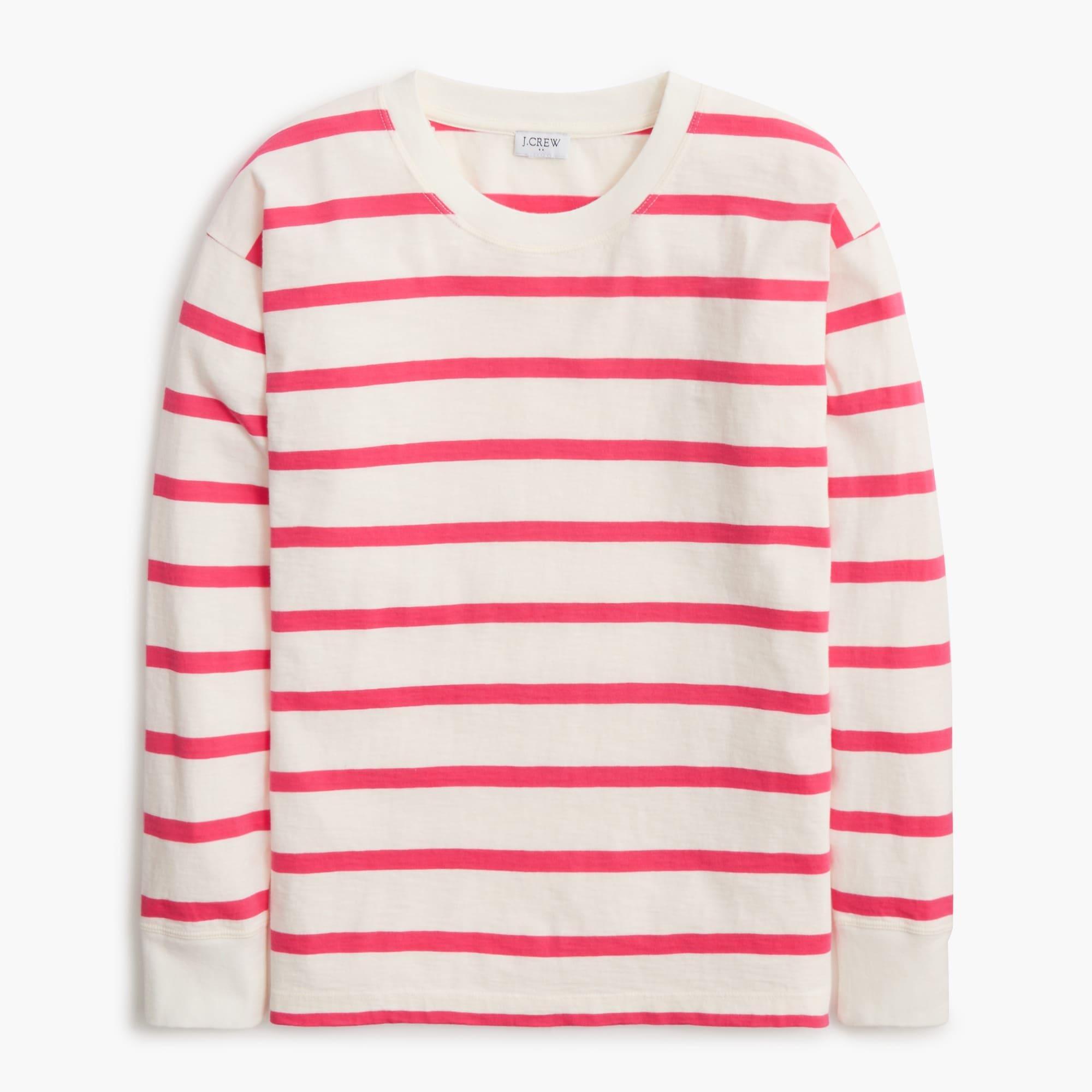 Long-sleeve striped tee Product Image