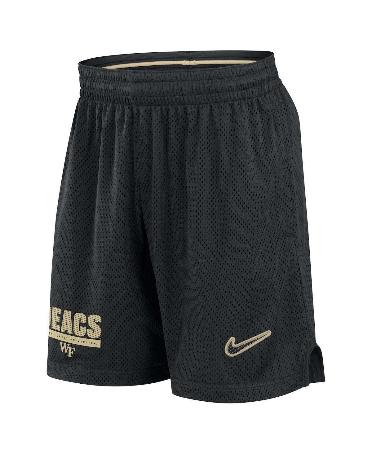 Nike Mens Black Wake Forest Demon Deacons 2024 Sideline Mesh Shorts Product Image