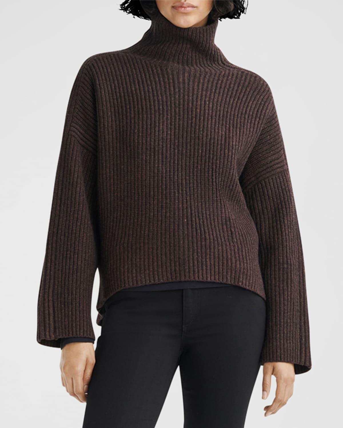 Connie Ribbed Turtleneck Sweater Product Image