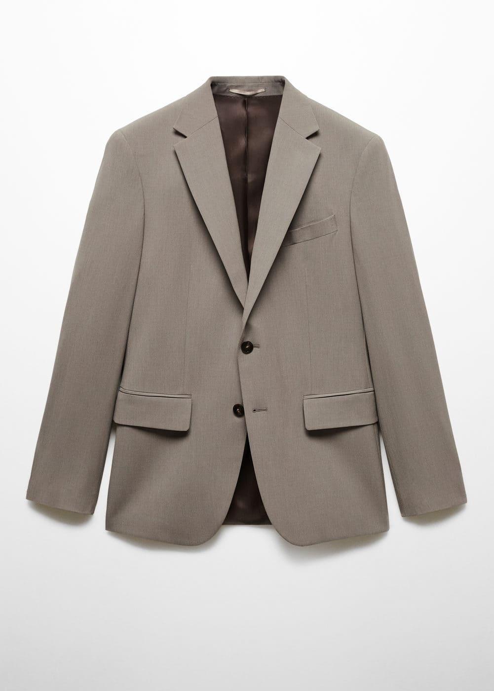 MANGO MAN - Slim-fit wool suit blazer beigeMen Product Image