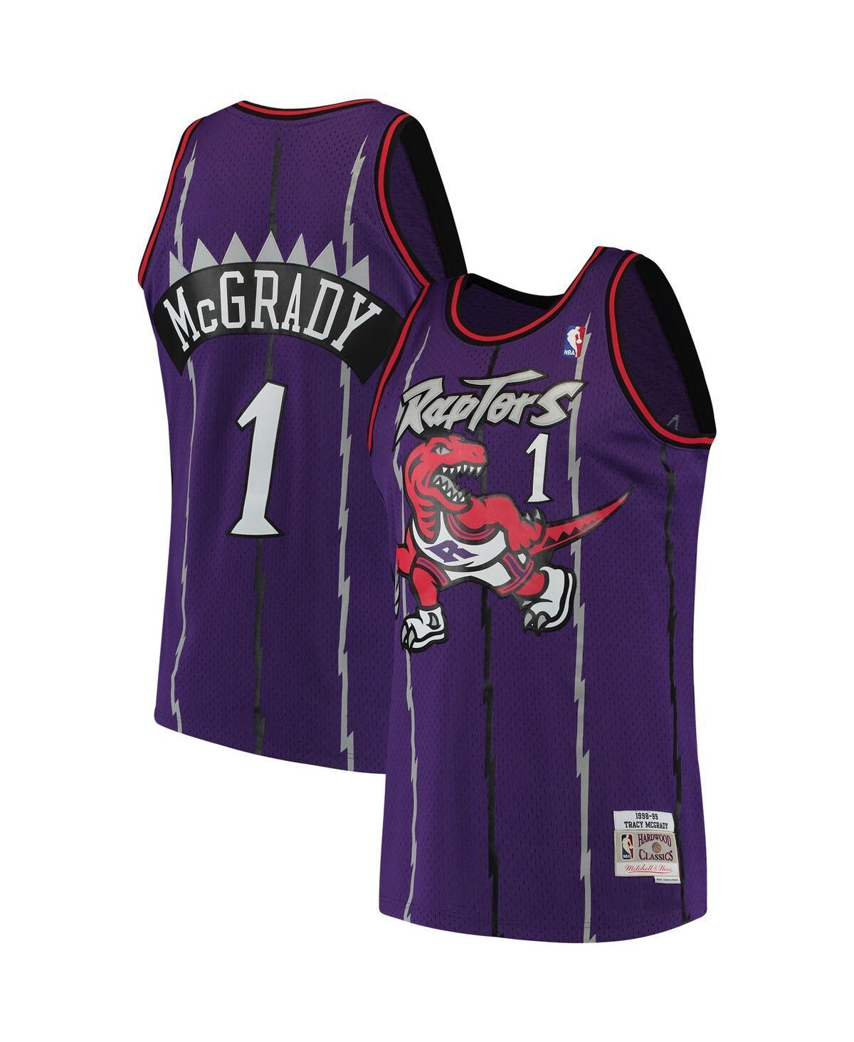 Mens Mitchell & Ness Tracy McGrady Purple Toronto Raptors 1998-99 Hardwood Classics Swingman Jersey - Purple Product Image