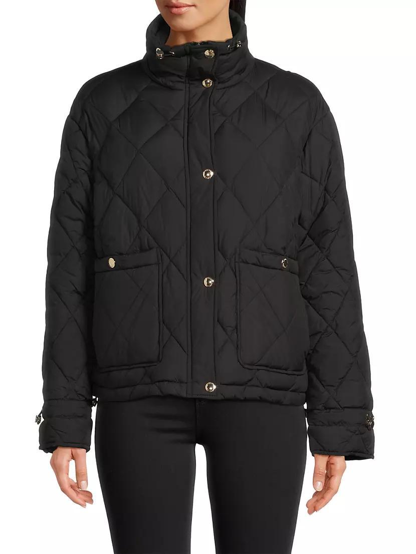 Quilted Funnel Neck Jacket Product Image